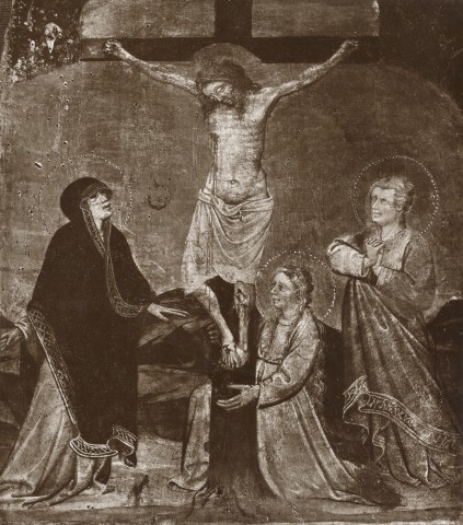 Anonimo — Jacopo di Paolo - bottega - sec. XIV/ XV - Crocifissione di Cristo — insieme